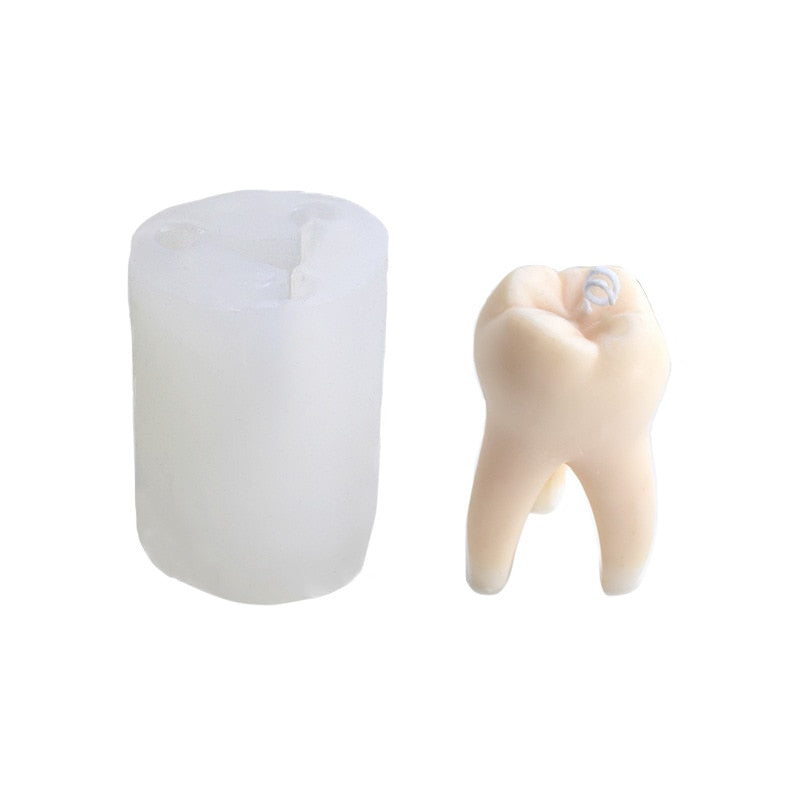 Creative Teeth Shaped Silicone Candle Mould - Befez