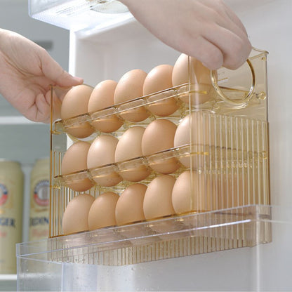 Space Saving Auto Flip Egg Tray