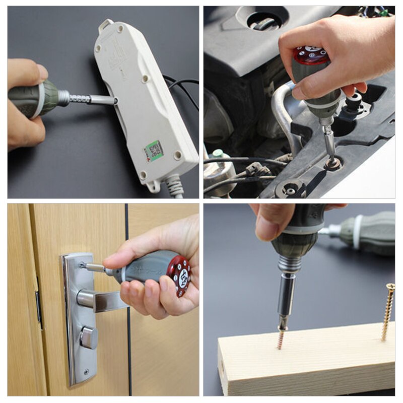 Compact Adjustable Magnetic Multi Bit Screwdriver Kit