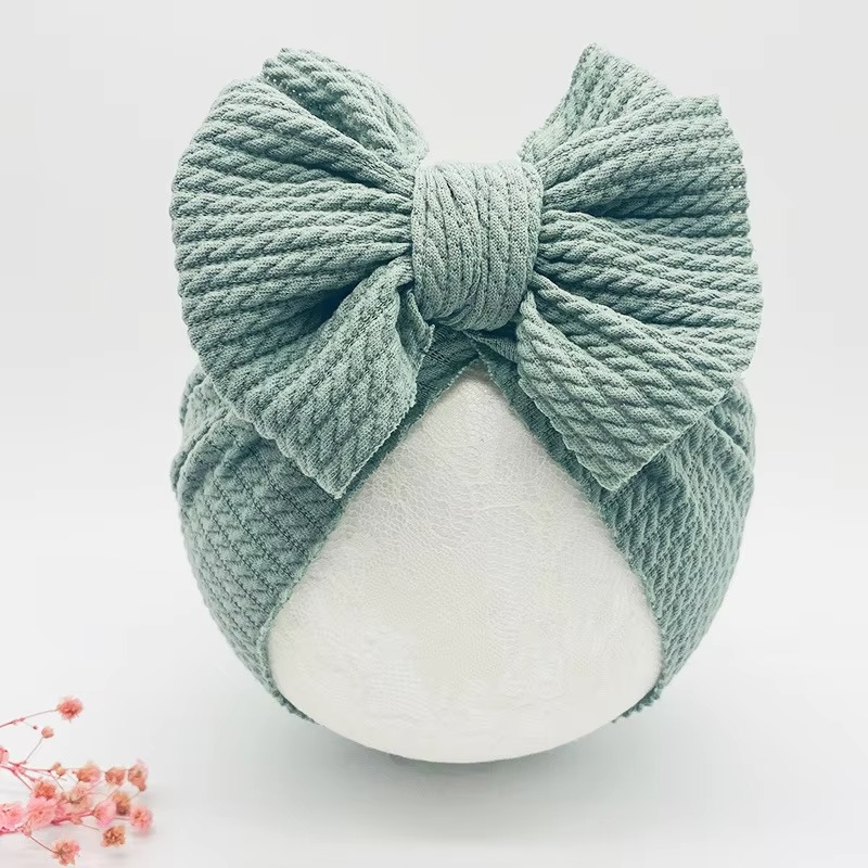 Soft Baby Beanie with Cute Bow Headband