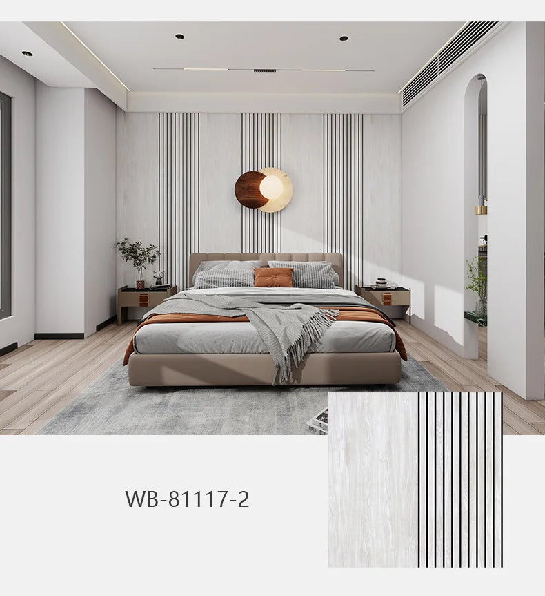 Textured Wooden Wall Stickers Decorative Panels