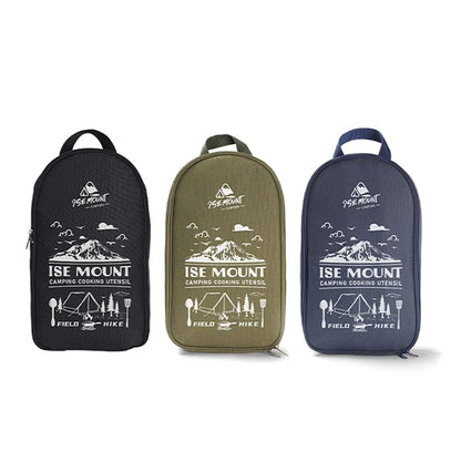 Portable 9pc Outdoor Camping Cookware Set with Storage Bag