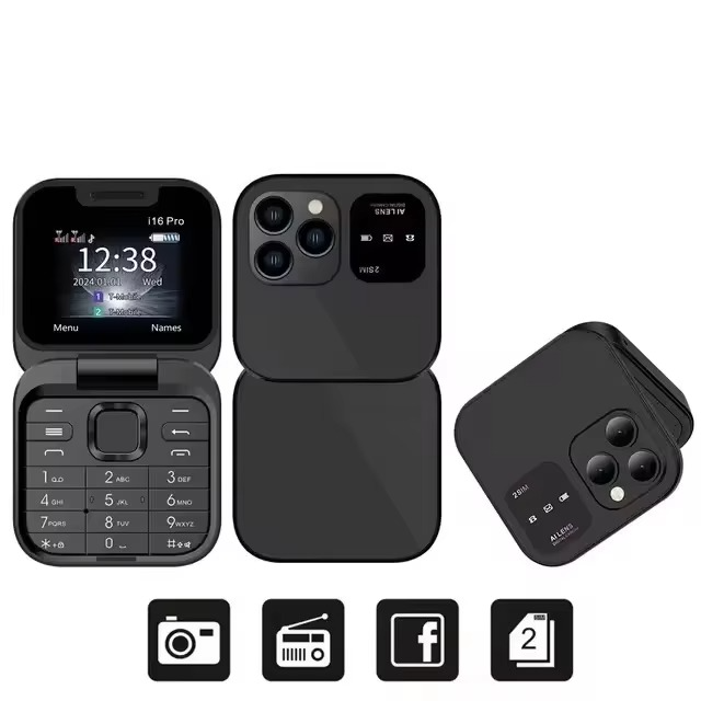 Big Display Dual SIM Flip Phone with Long Battery Life - Befez