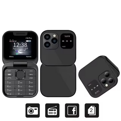 Big Display Dual SIM Flip Phone with Long Battery Life - Befez