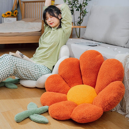 Befez | Yellow Floral Comfortable Chair Cushion