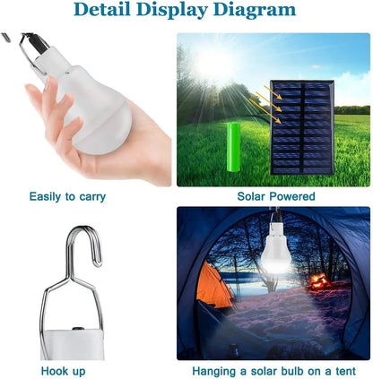 Compact Solar Powered LED Camping Lamp