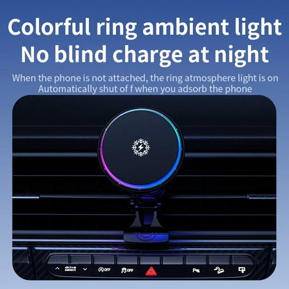 Fast Wireless Car Charger with RGB Light
