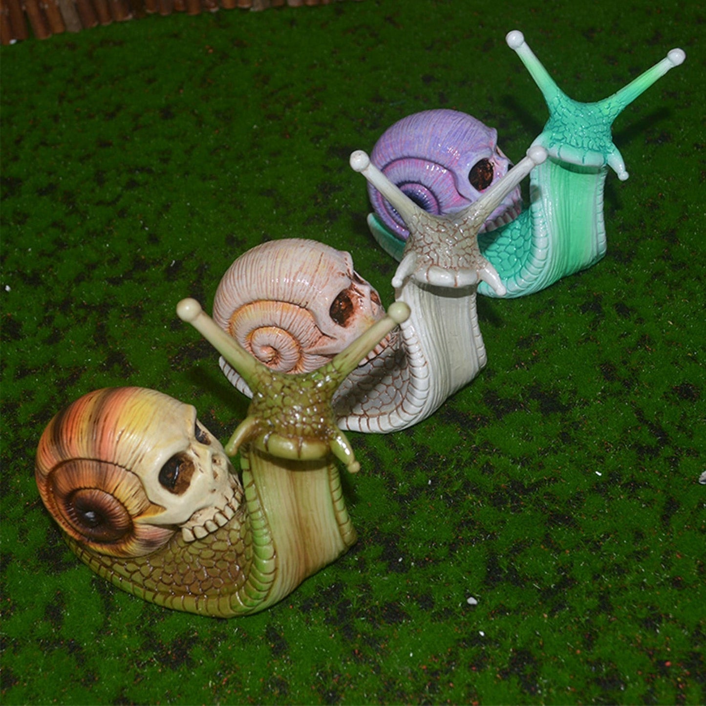 Spooky Snail Garden Decor Statue