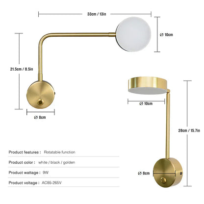 Modern Dimmable LED Wall Light