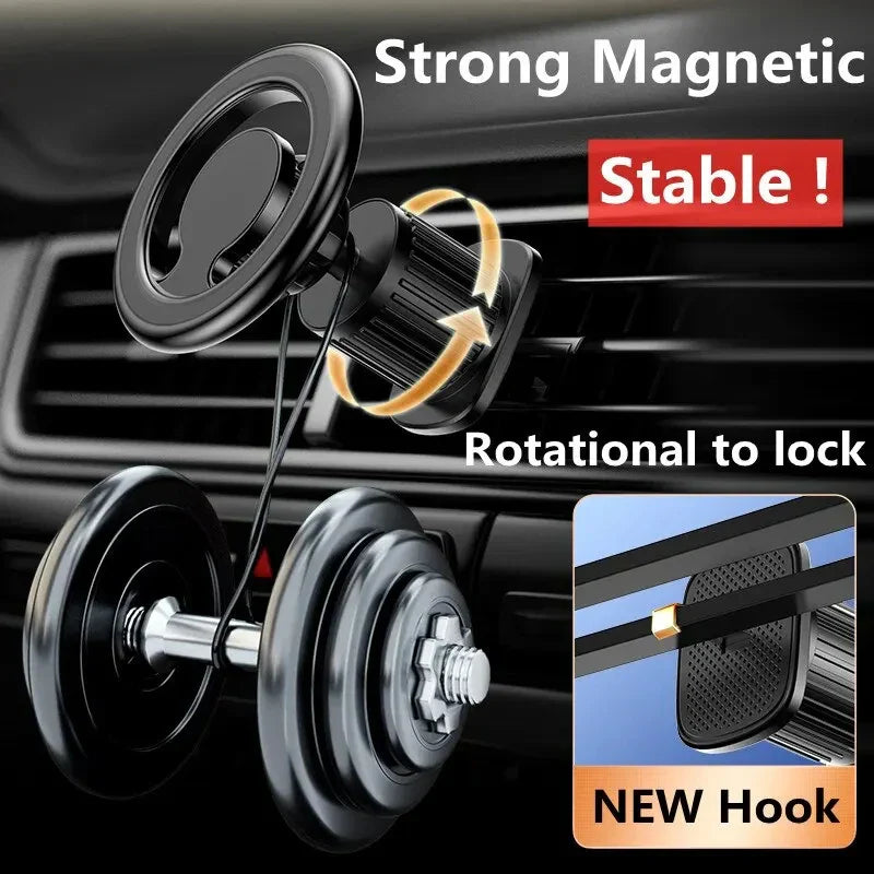Easy Mount Magnetic Car Phone Holder 360° Rotation