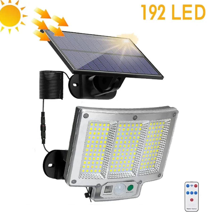 Outdoor Solar Motion Sensor Wall Lamp with LED Lights