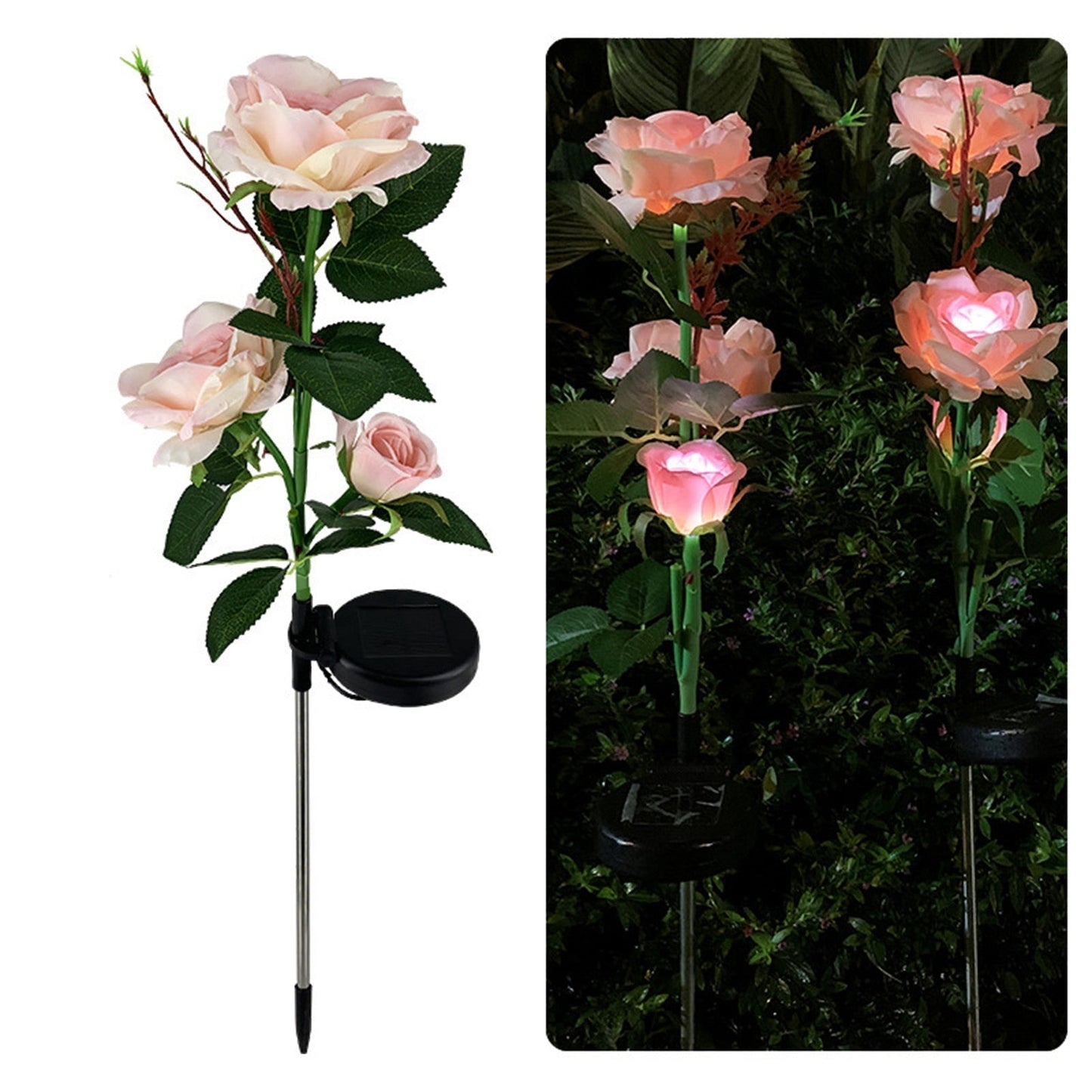 Colorful Outdoor Solar Powered Garden Lamp