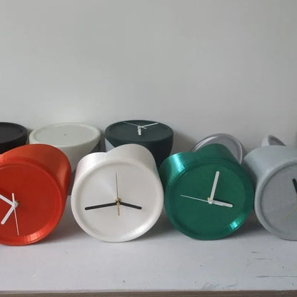 Quiet Modern Wall Clock No Drilling Needed