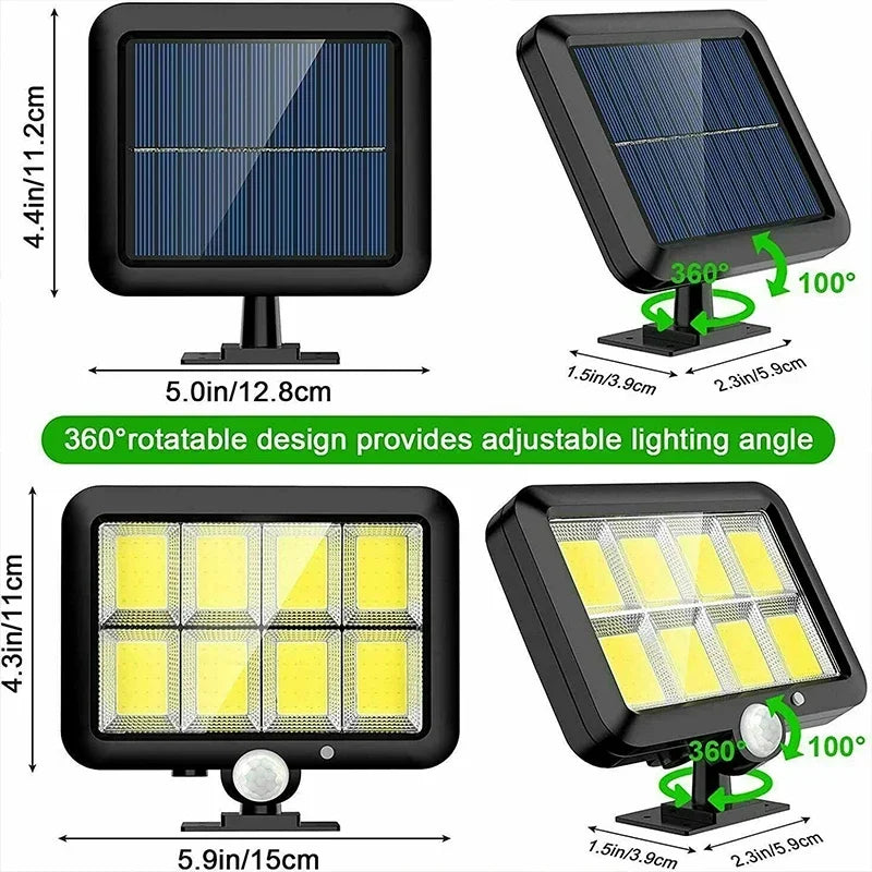 Bright Solar Powered LED Outdoor Security Light