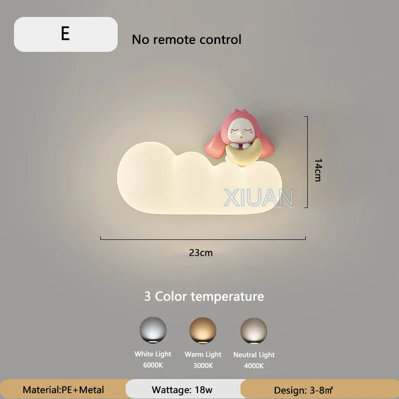 Fun LED Kids Room Wall Lamp