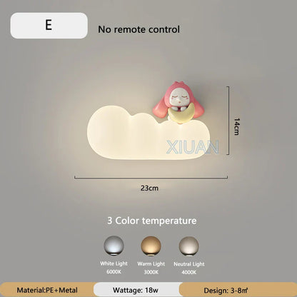 Fun LED Kids Room Wall Lamp