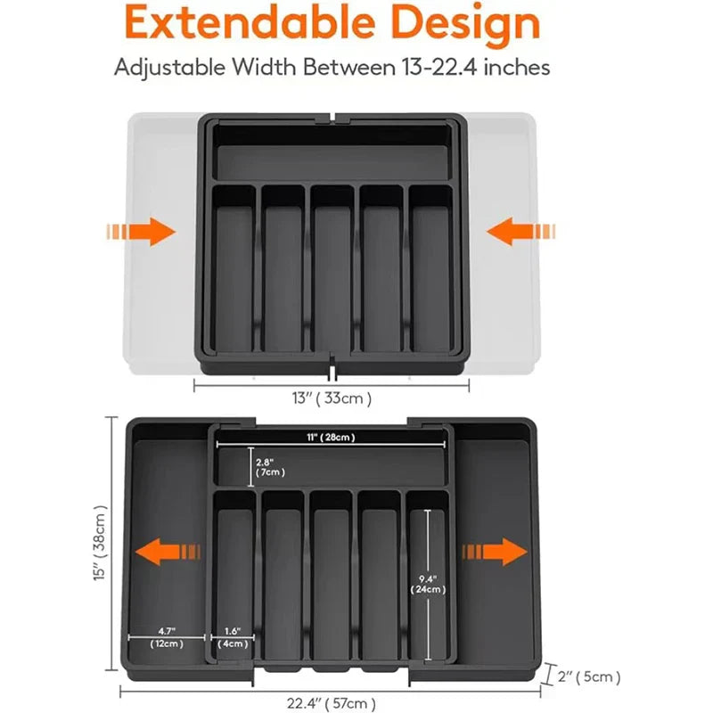 Space Saving Cutlery Tray Organizer