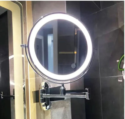 Compact LED Portable Makeup Mirror - 3 Color Lights - Befez