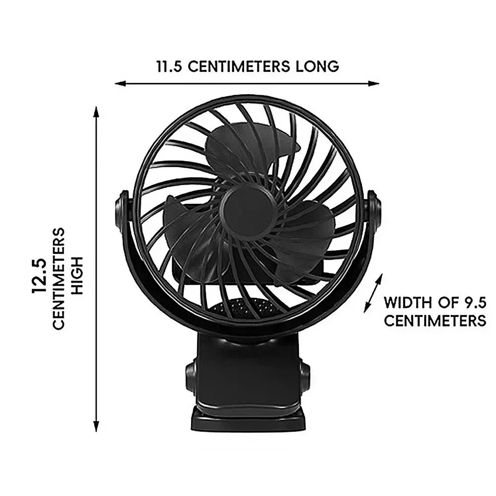 Compact USB Desk Fan with Adjustable Speeds
