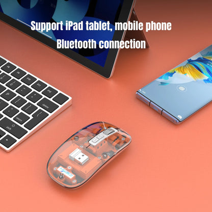 Clear Wireless Computer Mouse