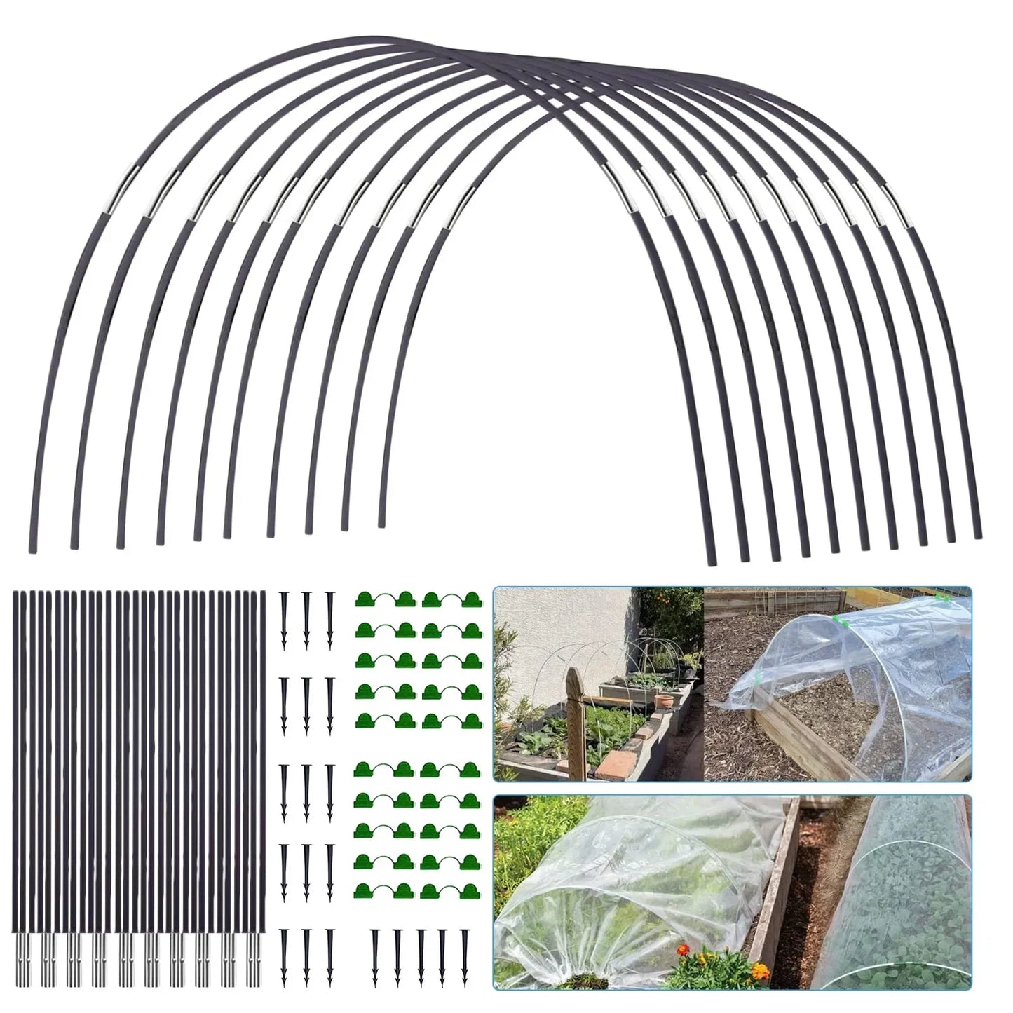 Easy Grow Garden Arch Kit with Connectors - Befez