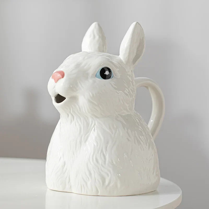 Adorable Rabbit Porcelain Vase