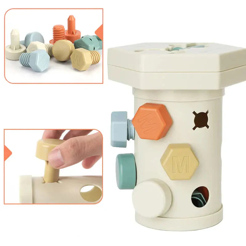 Learning Wooden Screw Toy Set