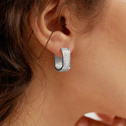 Simple Korean hoop earrings