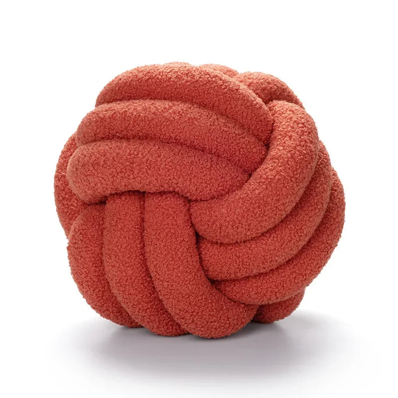 Textured Rope Knot Decor Pillow