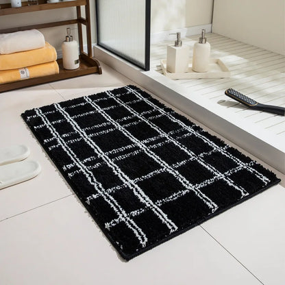 Contemporary Textured Bathroom Mat