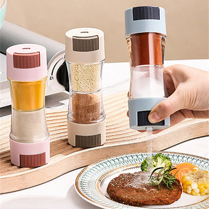 Airtight Spice Container Twin Dispenser