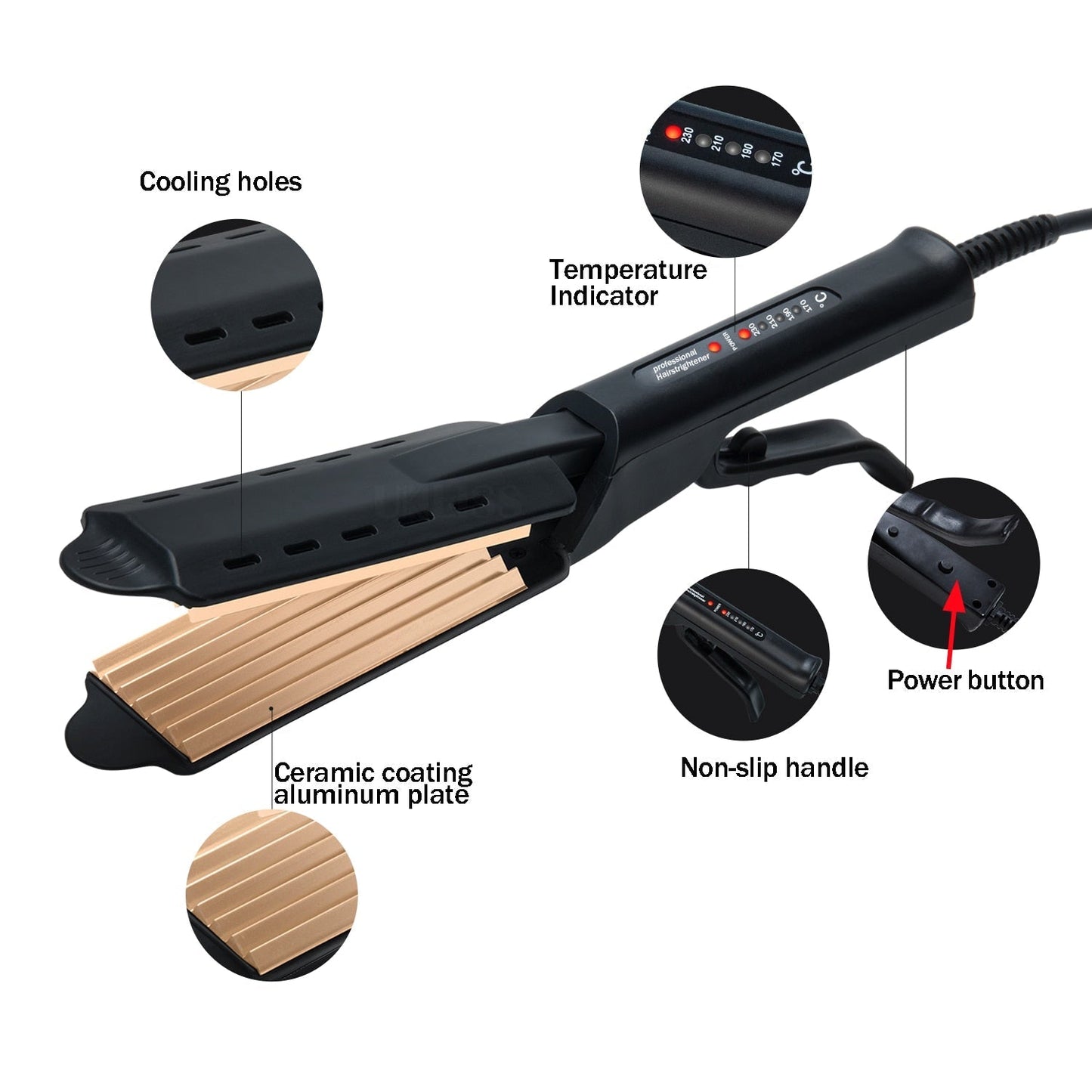 Befez | Professional Thermal Ceramic Flat Iron Hair Straightener