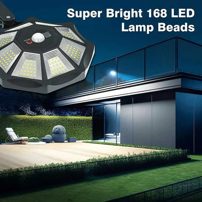 Bright Solar Powered 168 LED Security Light