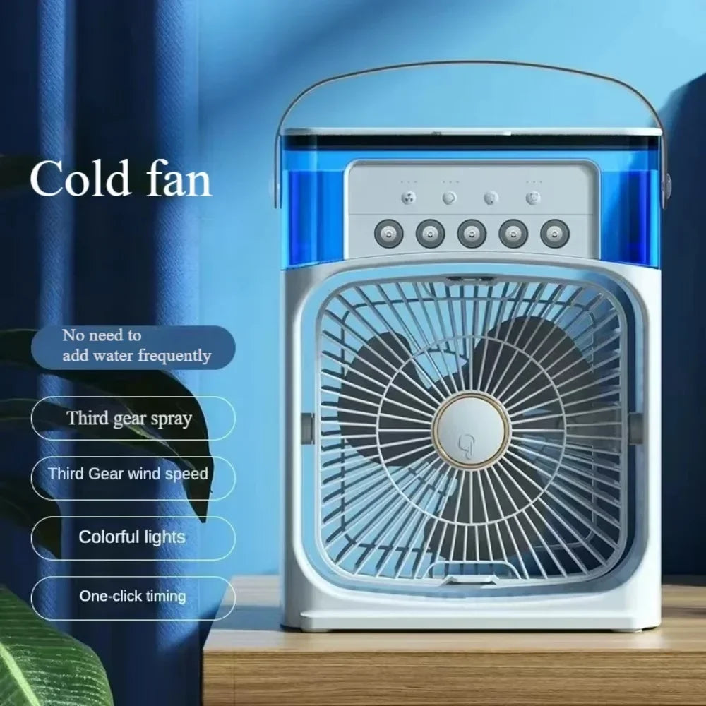 Compact Air Cooler with 3-Speed Fan and Humidifier