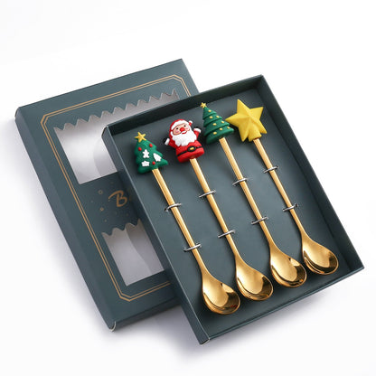 Festive Holiday 4 Piece Dinner Table Set
