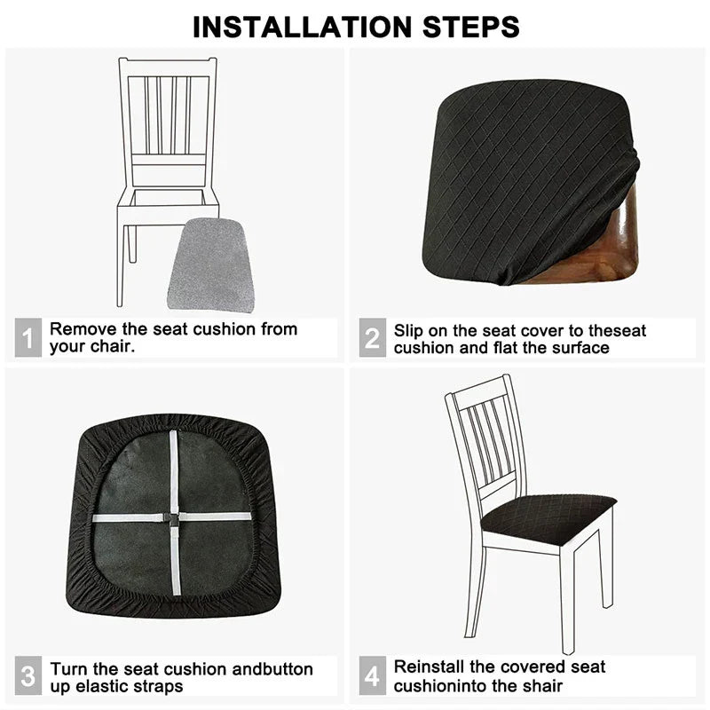 Waterproof Dining Chair Covers | Elastic & Washable