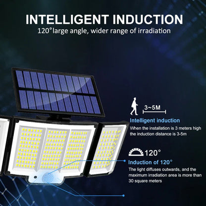 Outdoor Solar Motion Sensor Wall Lamp