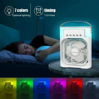 Compact Air Cooler with 3-Speed Fan and Humidifier