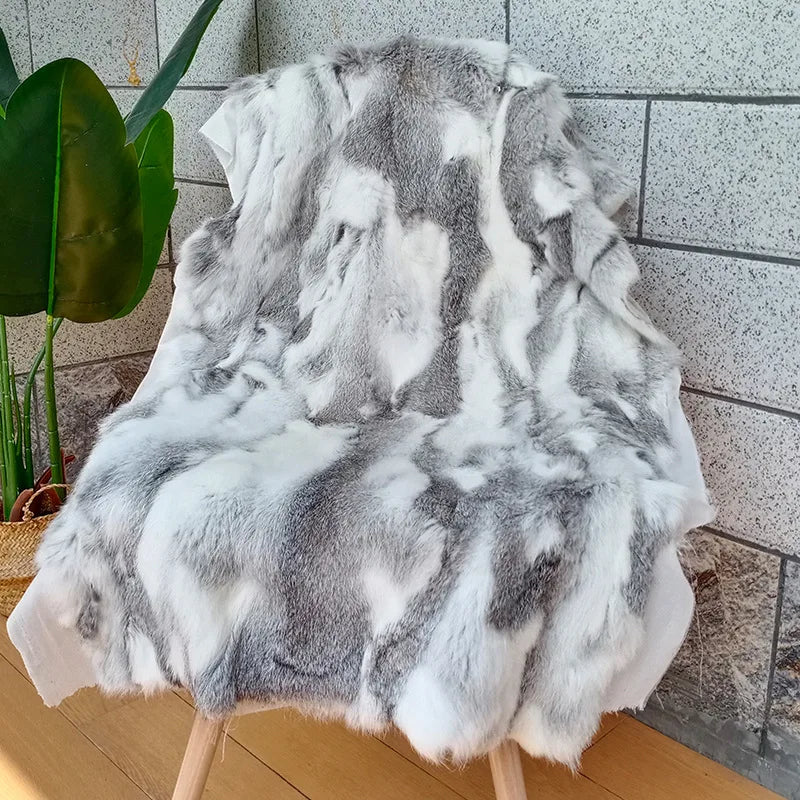 Plush Fake Fur Throw 100x50cm Natural Soft Blanket - Befez