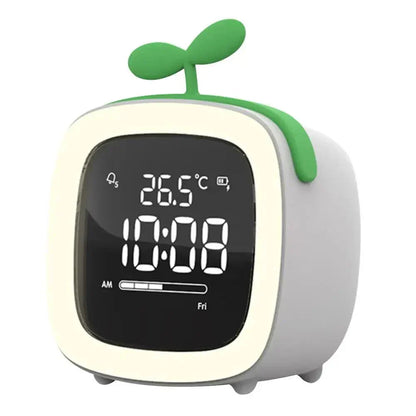 Colorful Bunny LED Clock with Nightlight for Kids Bedrooms