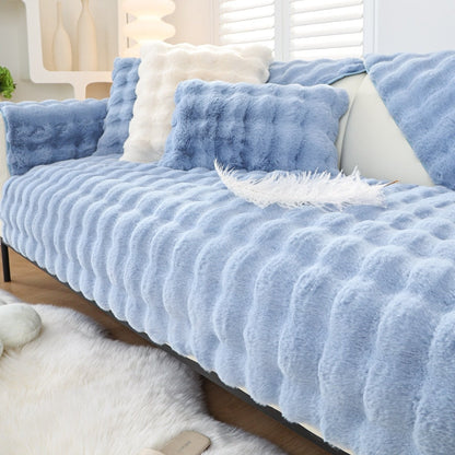 Cozy Soft Fleece Sofa Slipcover