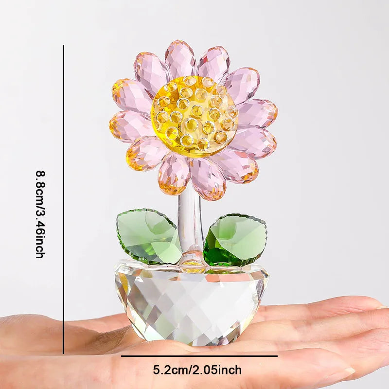 Beautiful Glass Floral Lamp
