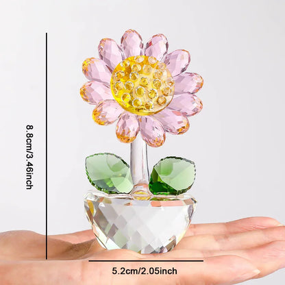 Beautiful Glass Floral Lamp