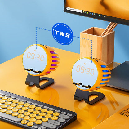 Classic Wooden Bluetooth Speaker Alarm Clock