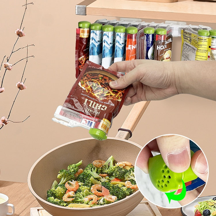 Space-Saving Wall Spice Rack Organizer