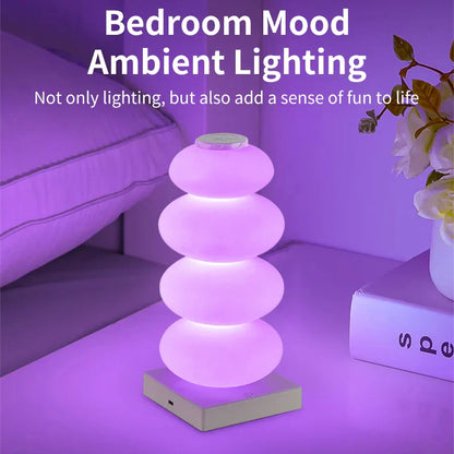 Colorful LED Desk Lamp with Dimmer and USB Port