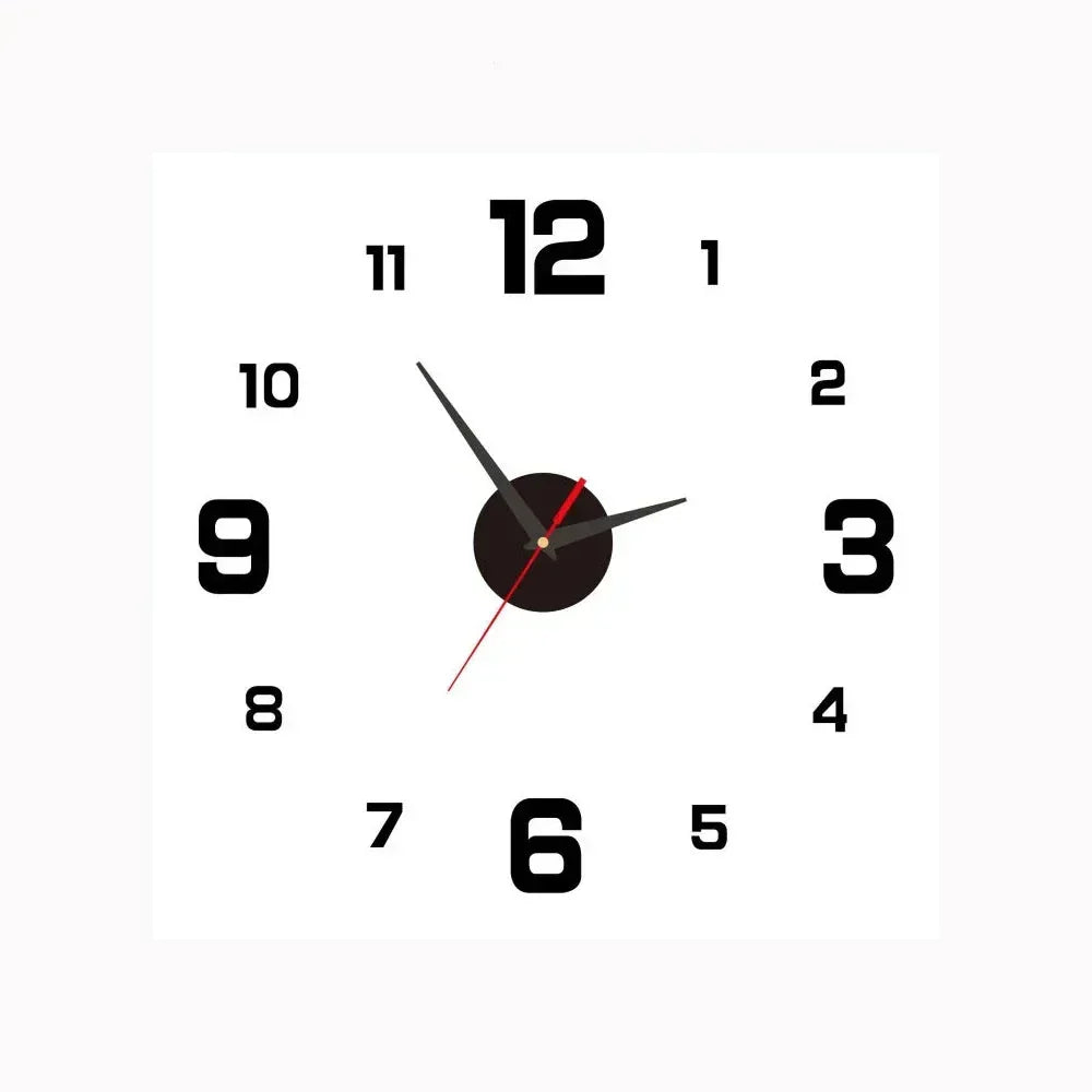 Quiet Digital Wall Clock in Traditional 8 Inch Design