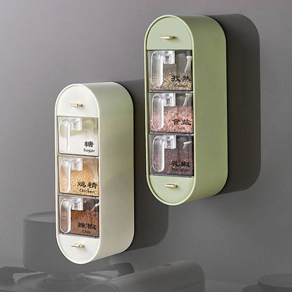 Space-Saving Wall-Mounted Spice Rack Organizer