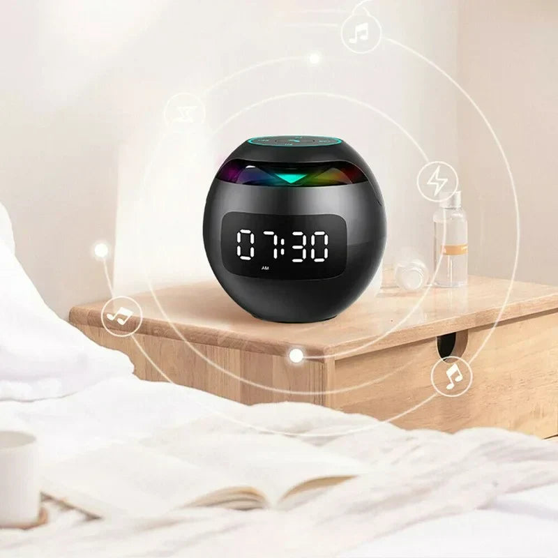 Compact Smart LED Speaker Alarm Clock