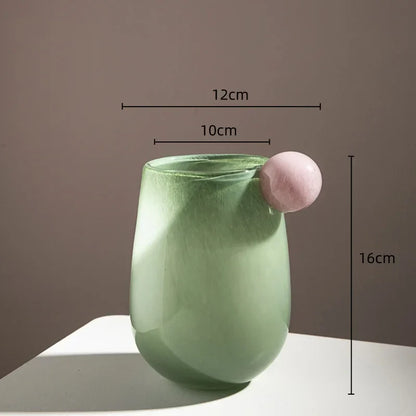 Round Clear Decorative Vase